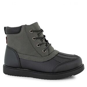 Kids Gray and Black Boots